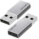 4Smarts Μετατροπέας USB-A male σε USB-C female Ασημί 2τμχ 540275
