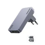 Ugreen Φορτιστής Χωρίς Καλώδιο GaN με Θύρα USB-A και 2 Θύρες USB-C 65W Power Delivery Γκρι (Nexode Pro)