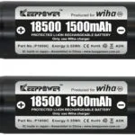 Wiha Επαναφορτιζόμενες Μπαταρίες 18500 Li-ion 1500mAh 2τμχ