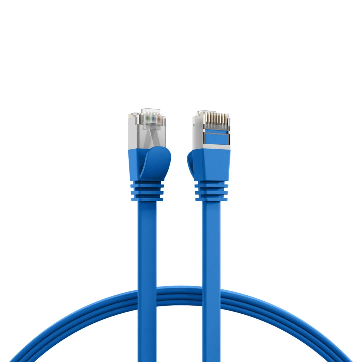 EFB Flat U/FTP (STP) Cat.6a (Gigabit) Καλώδιο Δικτύου Ethernet 3m Μπλε K5545BL.3 - Image 1