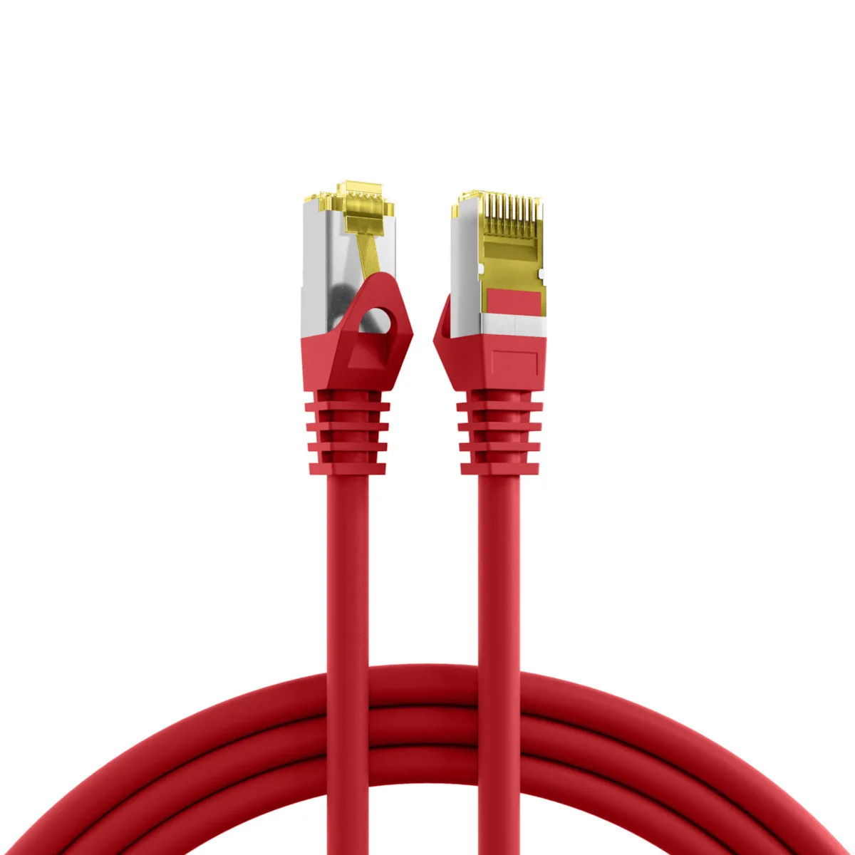 EFB S/FTP Cat.6a (Gigabit) Καλώδιο Δικτύου Ethernet 0.5m Κόκκινο MK7001.0.5R - Image 1