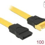 DeLock 7-Pin SATA III male - 7-Pin SATA III female Cable 1m Κίτρινο (82856)