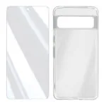 4smarts Protection Kit Pixel 8 Pro 360° Tempeglass Screen Protector Case Transparent