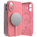 Ringke Magnetic Back Cover Σιλικόνης Ροζ (iPhone 16)