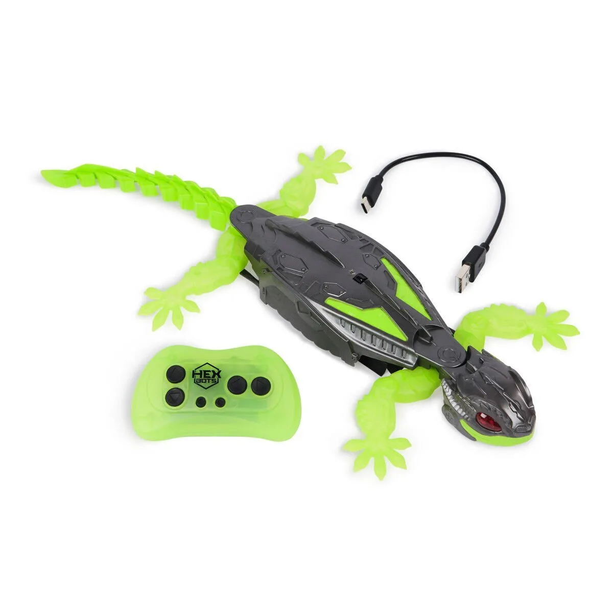20240830111410_hex_bots_nano_smart_gecko_rc_6070281_toys.jpeg Spin Master Hex Bots: Hex Wall Crawler Gecko Τηλεκατευθυνόμενο Παιχνίδι 6070281 - Image 1
