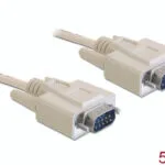 DeLock Cable Rs 232 Serial Sub D9 Καλώδιο RS232 9-pin male σε RS232 9-pin male 5m
