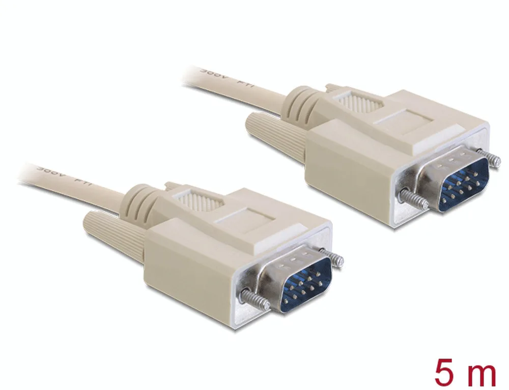 20240830135521_delock_cable_rs_232_serial_sub_d9_kalodio_rs232_9_pin_male_se_rs232_9_pin_male_5m.jpeg DeLock Cable Rs 232 Serial Sub D9 Καλώδιο RS232 9-pin male σε RS232 9-pin male 5m - Image 1
