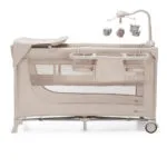 Kinderkraft Joy2 Παρκοκρέβατο 2 Επιπέδων με Στρώμα Μπεζ 129x73cm