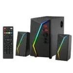 Redragon ANVIL PRO GS520-PRO Ασύρματα Ηχεία Υπολογιστή 2.1 με RGB Φωτισμό και Bluetooth Ισχύος 25W σε Μαύρο Χρώμα