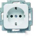 Abb Μονή Πρίζα Ρεύματος Λευκή 10087