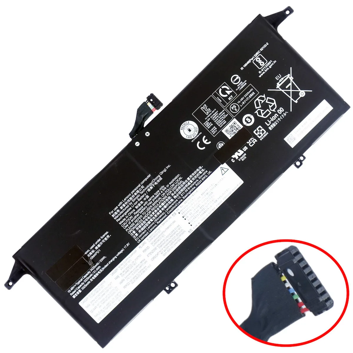 Συμβατή Μπαταρία για Lenovo Thinkbook Lenovo ThinkBook 13x ITG 20WJ0001US 20WJ0008KR 20WJ001GAD με 3425mAh (1-BAT0708) - Image 1