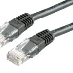 Roline U/UTP Cat.5 (100Mbps) Καλώδιο Δικτύου Ethernet 0.5m Μαύρο 21.15.0525