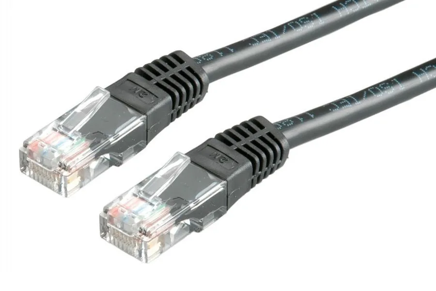 Roline U/UTP Cat.5 (100Mbps) Καλώδιο Δικτύου Ethernet 0.5m Μαύρο 21.15.0525 - Image 1