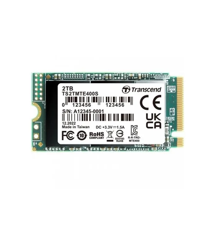 Transcend SSD 2TB τύπου M.2 με σύνδεση PCI Express 3.0 TS2TMTE400S - Image 1