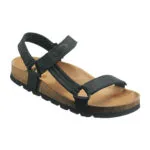 Scholl Δερμάτινα Γυναικεία Σανδάλια Μαύρα MF230091004
