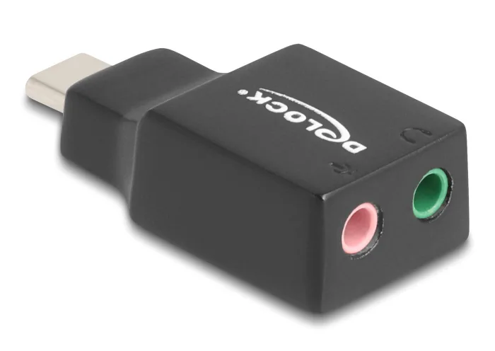 20240930124147_delock_exoteriki_usb_c_karta_chou_2_0_67128.jpeg DeLock Εξωτερική USB-C Κάρτα Ήχου 2.0 67128 - Image 1