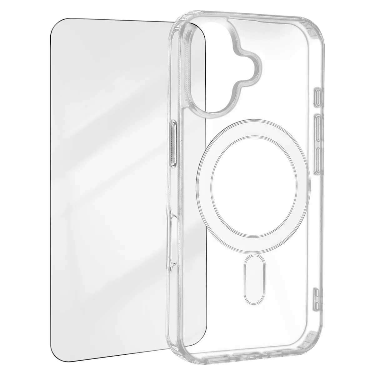 4smarts Magsafe Case Iphone 16 Shockproof 9h Tempered Glass Transparent - Image 1