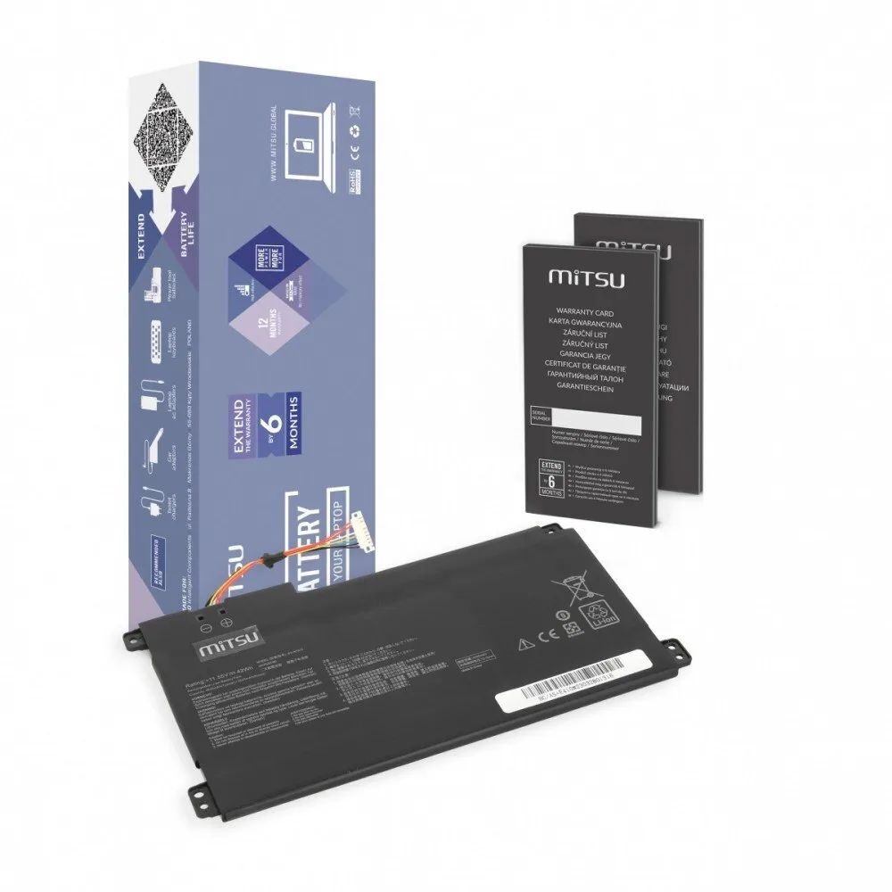 Mitsu Συμβατή Μπαταρία για Asus VivoBook Asus E410MA, L410MA με 3550mAh (B31N1912) - Image 1