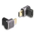 DeLock Μετατροπέας USB-C male σε USB-C female Γκρι 1τμχ 60059