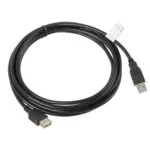 Lanberg USB 2.0 Cable USB-A male - USB-A female Μαύρο 3m (CA-USBE-10CC-0030-BK)