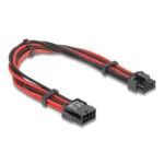 Delock Καλώδιο 8 Pin 6+2 Pin Pcie 80975 Υφασμάτινη Επένδυση 30cm 118584