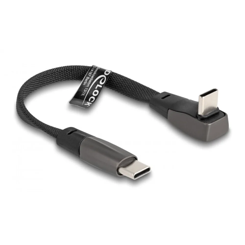 20241003122900_delock_flat_braided_usb_2_0_cable_usb_c_male_usb_c_60w_mayro_0_14m_80750.jpeg DeLock Flat / Braided USB 2.0 Cable USB-C male - USB-C 60W PD Μαύρο 0.14m 80750 - Image 1
