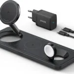 Anker Φορτιστής Magsafe και Καλώδιο USB-C - USB-C 15W Μαύρος (MagGo)