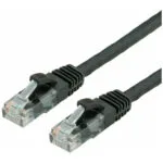 Value U/UTP Cat.6a (Gigabit) Καλώδιο Δικτύου Ethernet 0.3m Μαύρο
