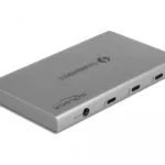 DeLock Thunderbolt 4 Docking Station με 4K και σύνδεση 2 Οθονών Ασημί (64157)