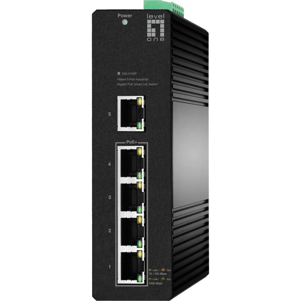 Level One IGS-2105P Managed L2 PoE+ Switch με 5 Θύρες Gigabit (1Gbps) Ethernet - Image 1