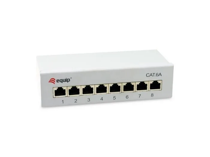 20241007122755_equip_patch_panel_cat6a_gri_326522.jpeg Equip Patch Panel για Rack 1U cat6a Γκρι 326522 - Image 1