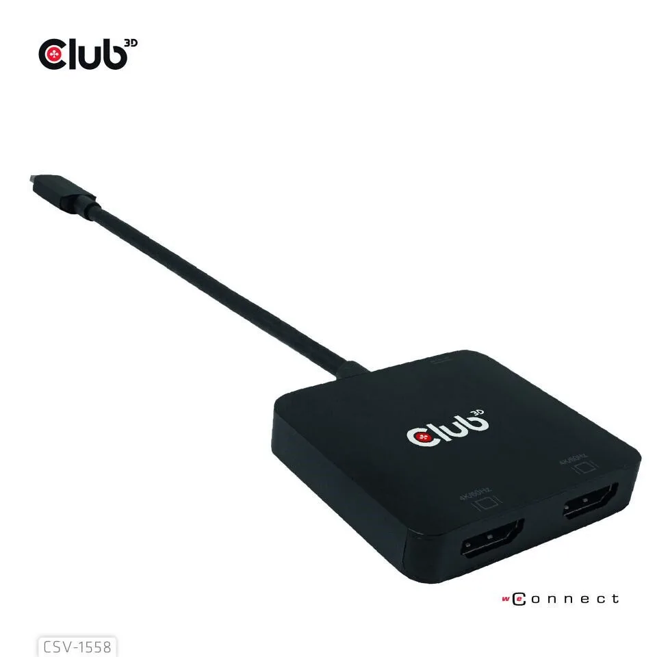 Club3D USB-C Docking Station με HDMI/DisplayPort 4K PD Μαύρο (CSV-1558) - Image 1