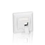 Equip Μονή Πρίζα Δικτύου RJ45 με Πλαίσιο σε Λευκό Χρώμα 761303