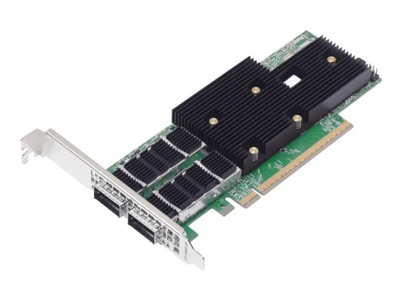 Bc 200 Gbe 2-port Qsfp112 Server Adapter Netxtreme P2200g 2x Qsfp112 Bulk Pcie 5.0 X16 - Image 1