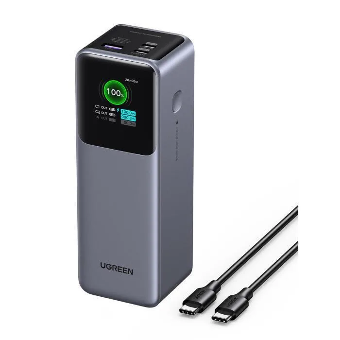 Ugreen PB722 Power Bank 25000mAh 200W με Θύρα USB-A και 2 Θύρες USB-C Quick Charge 3.0 Πολύχρωμο - Image 1