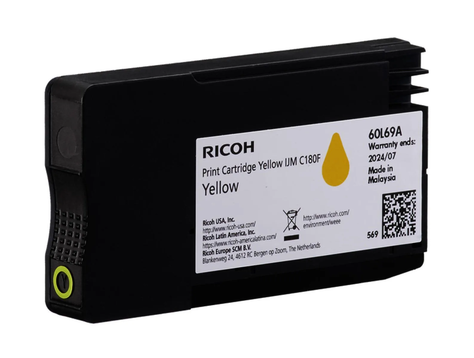 20241009110909_ricoh_melani_ektypoti_inkjet_kitrino_408520.jpeg Ricoh Γνήσιο Μελάνι Εκτυπωτή InkJet Κίτρινο (408520) - Image 1