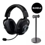 Logitech Pro X 2 Lightspeed & Premium Headset Stand Ασύρματο Over Ear Gaming Headset με σύνδεση 3.5mm / Bluetooth