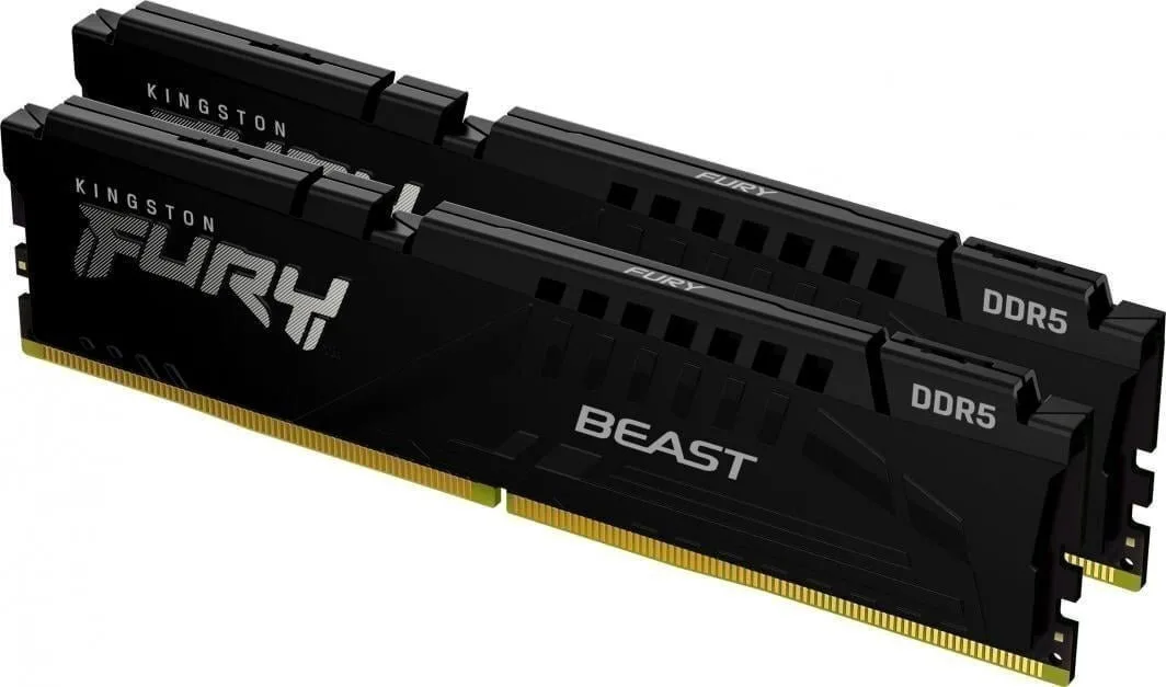 Kingston Fury Beast DDR5 με Module 1x32GB και Ταχύτητα 6800 για Desktop KF568C34BBEK2-32 - Image 1