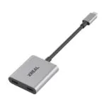 XReal Hub 2 Θυρών USB 2.0 με σύνδεση USB-C Γκρι