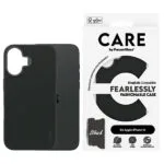 PanzerGlass Fashion Back Cover Σιλικόνης / Tempered Glass Μαύρο (iPhone 16) 1377