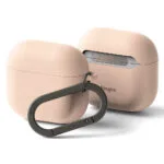 Ringke Silicone Θήκη Σιλικόνης με Γάντζο Pink Sand για Apple AirPods 4