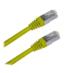 XtendLan S/FTP Cat.6a (Gigabit) Καλώδιο Δικτύου Ethernet 0.5m Κίτρινο