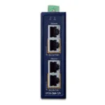 Planet Ipoe-260-12v Poe Industrial Injector 2x Port 4x1gb 2x 802.3at 36/72w Din Ip30 40~75°c Dual Power 12-56vdc