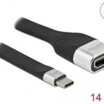 Delock Fpc Flat Ribbon Cable Usb Type-c To Hdmi Dp Alt Mode 4k 60 Hz 14 Cm