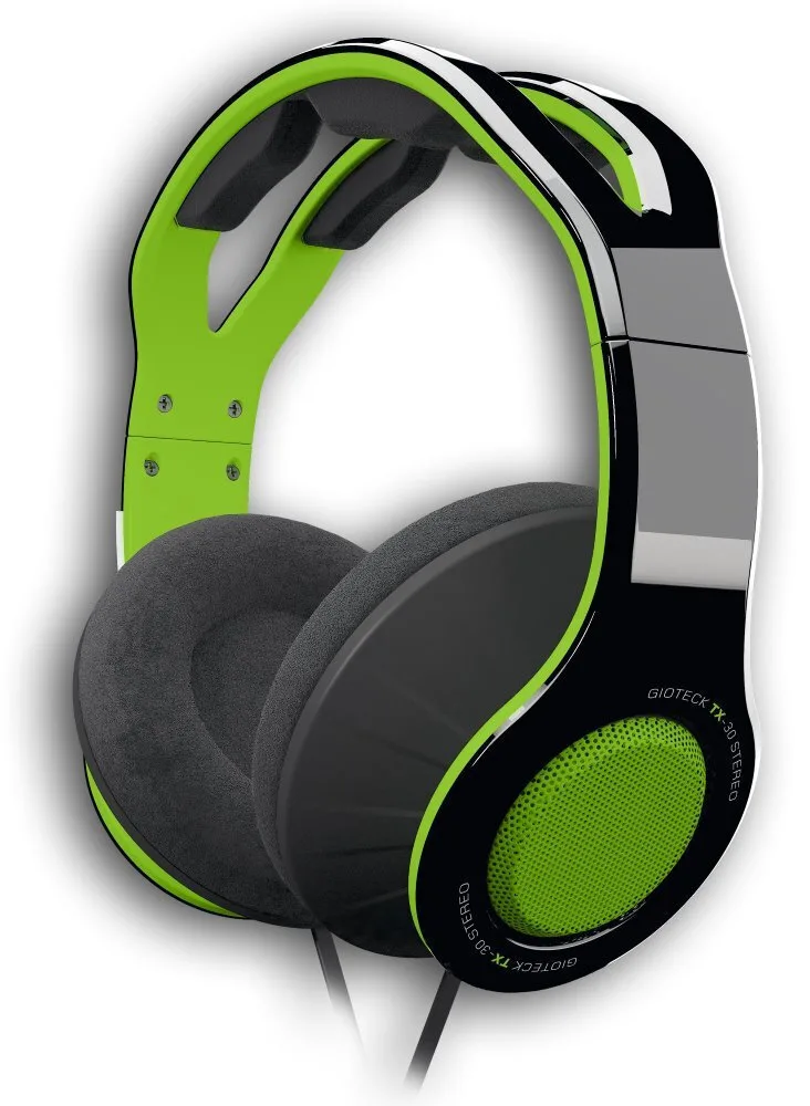 Gioteck TX-30 Over Ear Gaming Headset με σύνδεση 3.5mm Πράσινο for PS4 / PS5 / XBOX - Image 1
