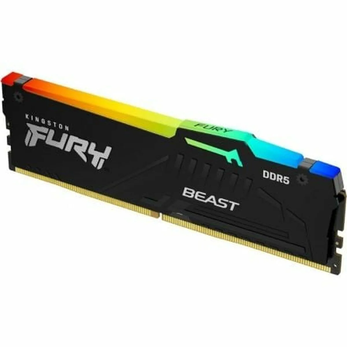 Kingston FURY Beast RGB DDR5 με Module 1x16GB και Ταχύτητα 6000 για Desktop KF560C30BBEA-16 - Image 1