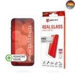 Displex Real Glass 2D Full Glue Full Face Tempered Glass (iPhone 13, 13 Pro, 14) 01698
