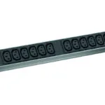 Bachmann Pdu 1u 19-inch Rack Mount 12 Iec Outlets Schuko Input Max 16 A 2 M Cable Black "333.616" Green Stamp 4 Lei