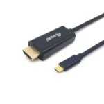 Equip HDMI 1.4 High Speed 1080p 120Hz Cable HDMI male - USB-C male 1m Μαύρο 133411