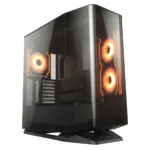 Cougar FV270 Gaming Midi Tower Κουτί Υπολογιστή με Πλαϊνό Παράθυρο και RGB Φωτισμό Μαύρο